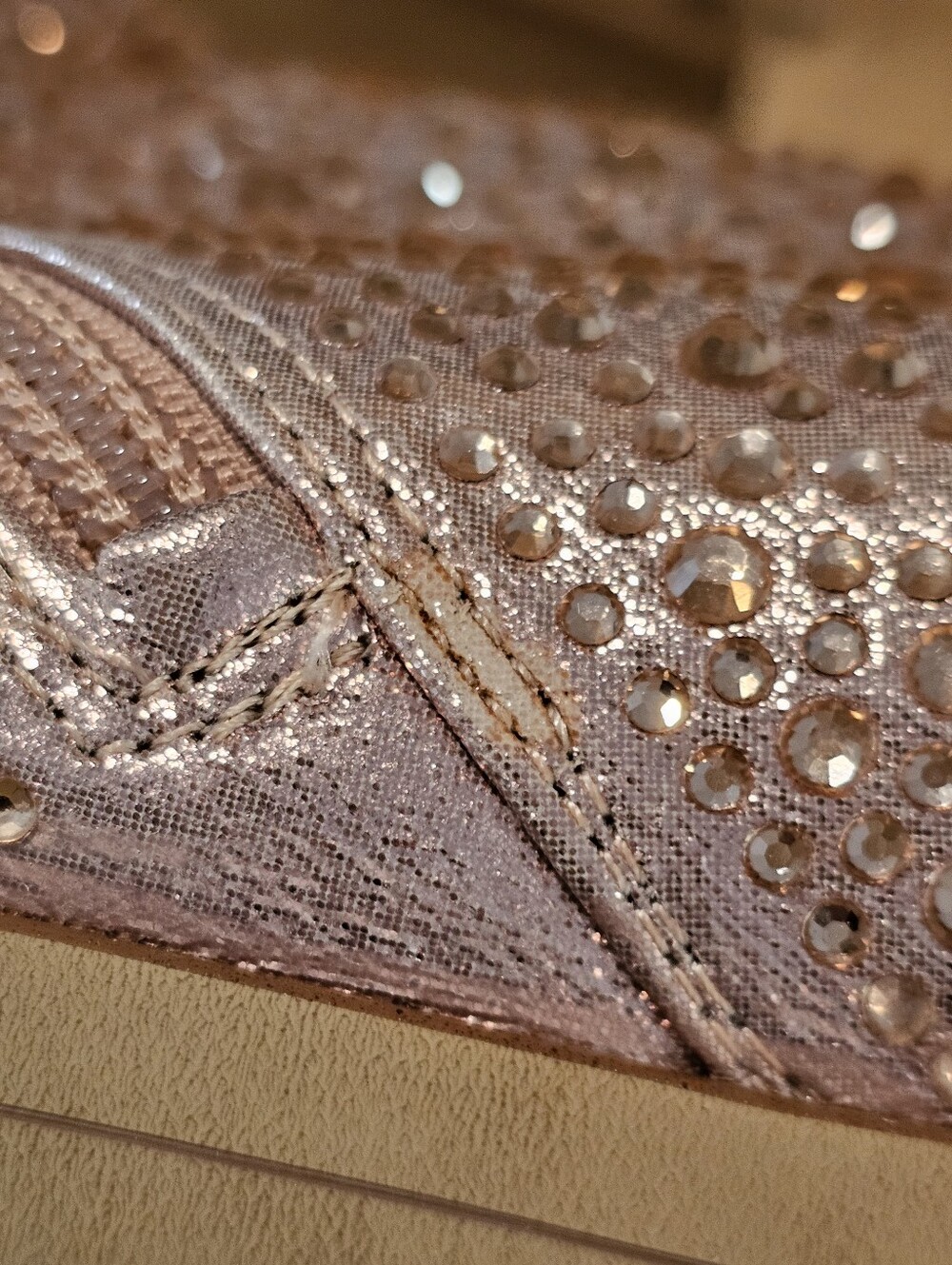 🐕 NWOT INC International Concepts "Ignacia" Rose Gold Rhinestone Boots Size 10M - Picture 11 of 11